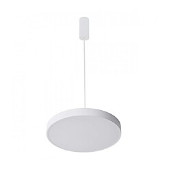 Luminaire Center Suspension Orbital en métal Blanc sable