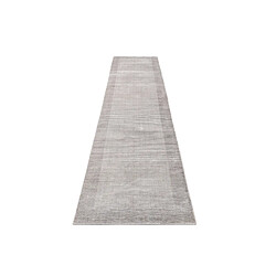 Avis Vidal Tapis de couloir en laine 391x81 gris Darya