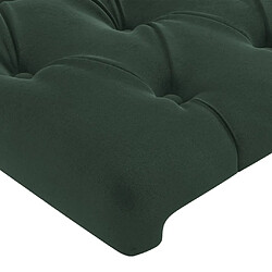 Avis vidaXL Tête de lit Vert foncé 90x7x78/88 cm Velours