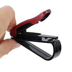 Acheter Wewoo Voiture multifonctionnel Sunglass Clip / rouge Paper Business Clip de carte foncé