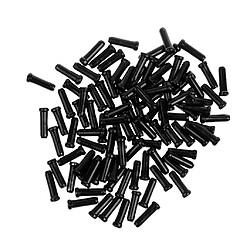 100pc Aluminium Bicyclette Vélo Frein De Changement De Vitesse Intérieur Câble Pointe Fil Bout Cap Noir