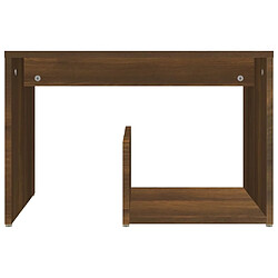 Avis vidaXL Table d'appoint Chêne marron 59x36x38 cm Bois d'ingénierie