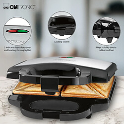 Avis Grille-pain Appareil à Sandwich Croque-Monsieur, 750, Noir/Gris, Clatronic, ST 3628