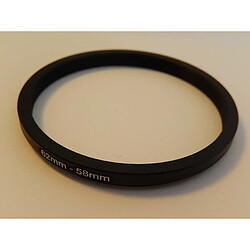 vhbw Adaptateur filtre Step-Down 62 mm-58 mm Noir pour appareil photo Agfa, Agfaphoto, Canon, Casio, Fujifilm, Kodak, Minolta, Nikon, Olympus