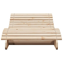 Acheter Maison Chic Chaise longue de jardin| Bain de soleil Relax | Transat 205x70x31,5 cm bois massif de pin -GKD89889