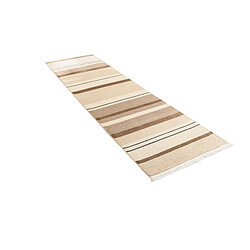 Vidal Tapis de couloir en laine 295x81 brun Darya