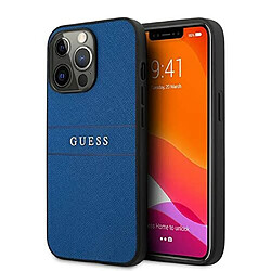 Guess Maroquinerie Guess GUHCP13LPSASBBL Coque de Protection pour iPhone 13 Pro / 13 6,1`` Saffiano Strap Bleu