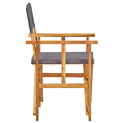 Avis vidaXL Chaises de metteur en scène lot de 2 Bois massif d'acacia