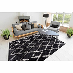 Paris Prix Tapis Tissé Géométrique Orlando Anthracite 160 x 230 cm