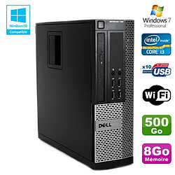 PC DELL Optiplex 790 SFF Intel core i3-2120 3.3Ghz 8Go DDR3 500Go WIFI Win 7 Pro