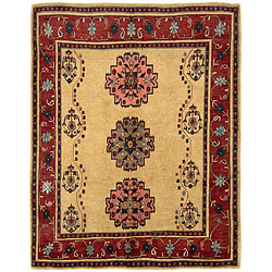 Vidal Tapis de laine 210x171 beige Kashkuli