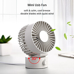 Universal Ventilateur mini USB pour bureau, maison, plage, ordinateur portable à 2 vitesses, ventilateur PC avec lame de ventilateur double latéral, rasoir | Gadget USB