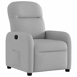 vidaXL Fauteuil inclinable gris nuage tissu