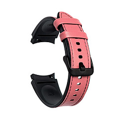 Bracelet en PU 20 mm réglable rose pour votre Samsung Galaxy Watch4 44mm 40mm