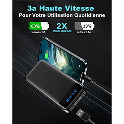 SANAG Power Bank, Lot De 2 Batteries Externes 16000 Mah 3 A Charge Rapide Chargeur Portable Avec Écran Lcd, Petite Batterie Externe Aaber Stark Pour Téléphone Portable Avec Iphone 15 14 13 12 Pro 1