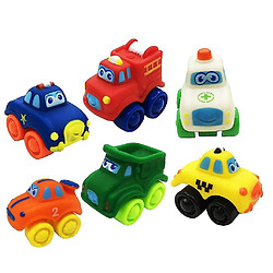 Universal 6pcs enfants enfants en caoutchouc modèle modèle véhicule de voiture