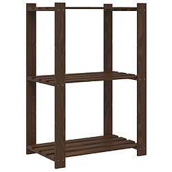 Acheter vidaXL Support de rangement à 3 niveaux marron 60x38x90 cm bois de pin