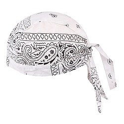 Acheter Durag Skull Cap Chute De Cheveux Foulard Musulman Bandana Turban Blanc