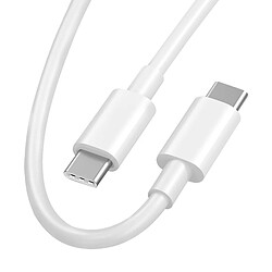 Câble USB-C vers USB-C Intensité 5A Charge et synchronisation 1.5m Xiaomi Blanc