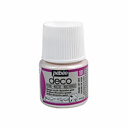 Pebeo Peinture acrylique opaque nacrée - Blanc - 45 ml