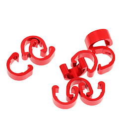 10pcs Cyclisme Mtb Route Vélo Câble C-clips Boucles Guides De Manutention Rouge pas cher