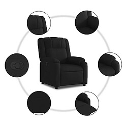 Acheter vidaXL Fauteuil inclinable Noir Tissu