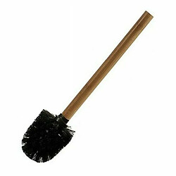 Avis Berilo Brosse de salle de wc Noir Marron Bambou (8 x 35,5 x 8 cm) (24 Unités)