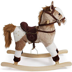 Bayer Chic 2000 Cheval à bascule 46cm Marron clair/blanc