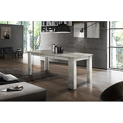 Alter Table de salle à manger extensible, Made in Italy, Table moderne avec rallonges, Console extensible, 140 / 190x90h75 cm, Couleur ciment