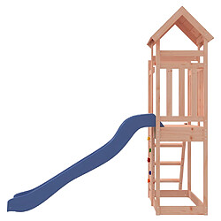 vidaXL Maisonnette de jeu toboggan bois massif douglas pas cher