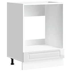 vidaXL Armoire à four Porto blanc brillant bois d'ingénierie