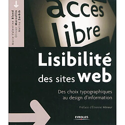 Lisibilité des sites Web : des choix typographiques au design d'information - Occasion