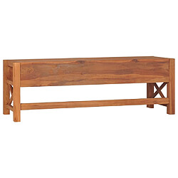 Maison Chic Meuble TV scandinave - Banc TV pour salon 140x40x45 cm Bois de teck -MN68084 pas cher