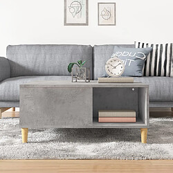 Avis Maison Chic Table basse,Table Console Table d'appoint, Table pour salon gris béton 80x80x36,5 cm bois d'ingénierie -MN46475