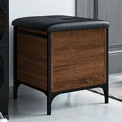 Maison Chic Banc de rangement | Meuble de rangement d'Entrée | Coffres d'Intérieur chêne marron 42x42x45 cm bois d'ingénierie -MN96210