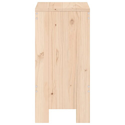 Acheter vidaXL Tabourets de bar lot de 2 40x36x75 cm bois massif de pin