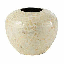 Paris Prix Vase Boule Motif Mosaïque Nuye 26cm Ivoire