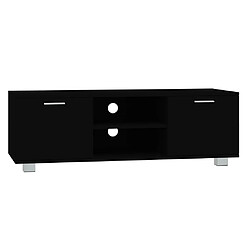 vidaXL Meuble TV Noir 120x40,5x35 cm Bois d'ingénierie