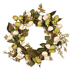 Avis Guirlande De Fleurs Rose Artificielle Pour Mur De Maison De Mariage De Décoration De Porte D'entrée Vert