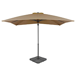 Maison Chic Parasol Jardin | Parasol avec base portable Taupe - GKD74142