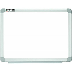 Office Products 20063811-14 Tableau blanc magnétique effaçable à sec avec porte-stylo, cadre en aluminium laqué 180 x 120 cm