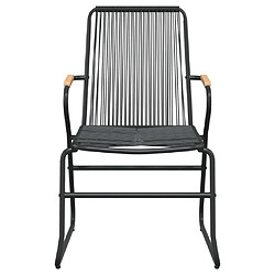 Avis vidaXL Chaises de jardin lot de 4 noir 58x59x85,5 cm rotin PVC