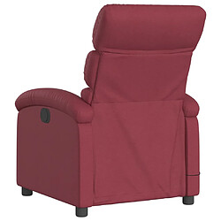 Acheter Maison Chic Fauteuil Relax pour salon, Fauteuil de massage inclinable électrique Rouge bordeaux Tissu -GKD48711