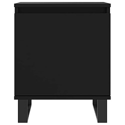 Acheter vidaXL Tables de chevet 2 pcs noir 40x30x50 cm bois d'ingénierie