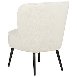 Acheter Beliani Fauteuil VOSS Bouclé Blanc