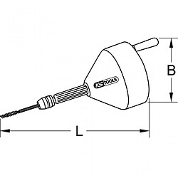 Acheter KS TOOLS 900.2000 Déboucheur manuel ou électrique 10mm x 9,6m