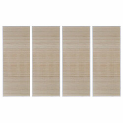 Decoshop26 Lot de 4 tapis rectangulaires Bambou naturel 120x180 cm DEC023997