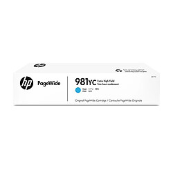 HP 981YC Extra High Yield Cyan Original PageWide Cartridge 16000pages Cyan cartouche d'encre