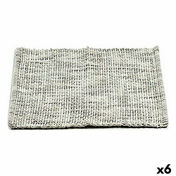 Berilo Tapis de bain 50 x 80 cm Gris (6 Unités)