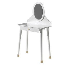 Vipack Coiffeuse enfant Billy avec miroir Bois Blanc 